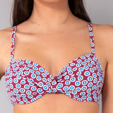 Reggiseno Francese con Ferretto Invisibile Tropical - CILIEGIA - TL19