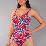 Costume Intero Imbottito Tropical - CILIEGIA - TL23