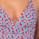 Costume Intero Imbottito Tropical - CILIEGIA - TL25
