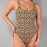 Costume Intero Olimpionico Tropical - NERO - TL28