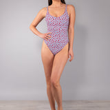 Costume Intero Olimpionico Tropical - CILIEGIA - TL28