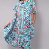 Kaftano Midi Sea - AZZURRO - SS74