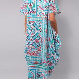 Kaftano Midi Sea - AZZURRO - SS74