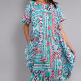 Kaftano Midi Sea - AZZURRO - SS74