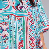 Kaftano Midi Sea - AZZURRO - SS74