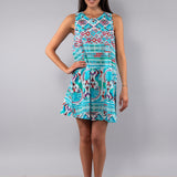 Abito Corto Smanicato Sea - AZZURRO - SS80