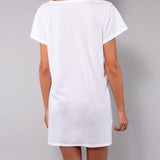 Maxi T-shirt Tropical - BIANCO - TL20