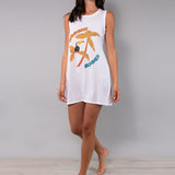 Maxi Canotta Tropical - BIANCO - TL20