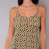 Top con Spallina Tropical - NERO DOTS - TL40