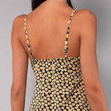 Top con Spallina Tropical - NERO DOTS - TL40