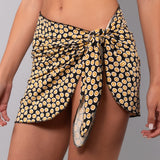 Pareo Corto Tropical - NERO DOTS - TL91