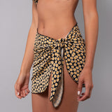 Pareo Corto Tropical - NERO DOTS - TL91