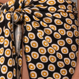 Pareo Corto Tropical - NERO DOTS - TL91