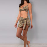 Pareo Corto Tropical - NERO DOTS - TL91
